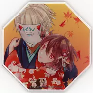 Esola & Sagami Acrylic Coaster "Yukaku no Koko 4, Which Is Difficult to Enjoy Comics" Shosen Premium Benefit