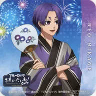 Reo Mikage's original coaster "Blue Rock, Ma-tamu! Cafe COLLABORATIONCAFE POWERD BY AnimaxCafe +" collaboration menu order bonus