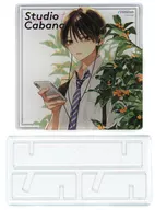 [A la carte] Kusaka 優助 Acrílico Stand Coaster "Comics Studio cabaña, Volume 5, Fromage Books, Limited Edition"