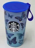 Strap Cup Shape Stainless Bottle Blue Butterfly 355 ml "Starbucks Coffee" Summer Season 2023 2nd installment