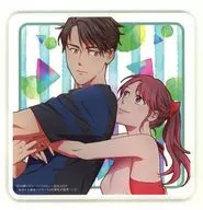 Sumire Matsubara Toyohara & Riku UESUGI Acrylic Coaster "Comic Estrous Destiny : The Limit of Elite Alpha's Reason - Vol. 3" Shosen Premium Bonus