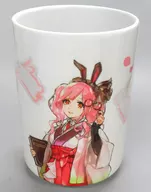 Makina Nakashima Japanese tea cup "Macross Δ" Ostentatious Exotic Romance and Valkyrie in Kobe Marui