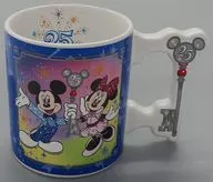 Mickey Mouse & Minnie Mouse Magical Key Mug Cup "25th anniversary of Tokyo Disneyland" limited to Tokyo Disneyland