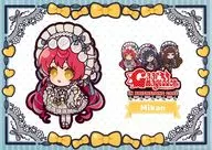 Shiratama Mikan (Mini Character / Gothic Lolita) A4 paper luncheon mat "idol Land PriPara Independent Cafe Series 3rd ガァルマゲドン in Prism Stone Cafe" food and sweets menu order privilege