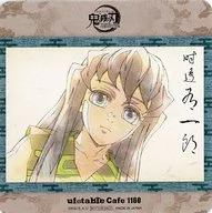 Yuichiro Tokitoru (front) Coaster "Demon Slayer: Kimetsu no Yaiba Tokaji no Sato hen Character Kachter Emaki Cafe 2nd period Tokitoru brothers and Kamigen no Go" Yuichiro Tokitoru drink menu order bonus