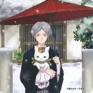 夏目貴志＆ニャンコ先生(和傘) オリジナルコースター 「夏目友人帳 20thコラボレーションカフェ」 後半 メニュー注文特典