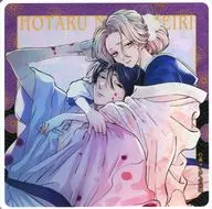 紗都子 & Shinpei Gotō (Fuchi purple with logo) Acrylic Coaster "Fireflies' Bride-To-Be ×Gratte animatecafe" Menu - Special Bonus