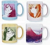 All 4 sets Big Mug "Ichiban KUJI Premium Nisio Isin Anime Project 2nd BAKEMONOGATARI / Katanagatari" G Prize