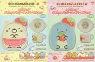 Set of 2 Kinds Strawberry Fair Die Cut Bamboo Fiber Tableware Set "Sumicco Gurashi"