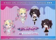 "NEEDY GIRL OVERDOSE×SWEETS PARADISE" Café Special Benefits for Use of Super Super Wafuku Tenshicha & Ame-chan (SD) Paper Lunch Mat "NEEDY GIRL" PARADISE "