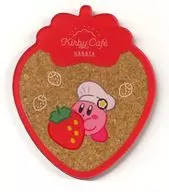Strawberry Acrylic Cork Coaster "Kirby's Dream Land Kirby Café" Limited Hakata