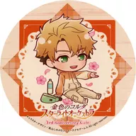 Takuto Akaba's original coaster "La Corda D'Oro Starlight Orchestra 3rd Anniversary Cafe in Motto Cafe (KT CAFE)" third menu order bonus