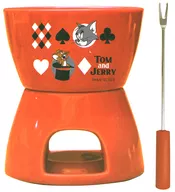 Red Fondue Set "TOM and JERRY"