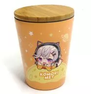 Meme Komori and stainless steel tumbler with lid "Virtual YouTuber Buisupo! Meme Komori and Birthday 2023"