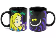 Cheshire Cat & Alice warmth Discolored Mug "Alice in Wonderland" Tokyo Disney Resort limited