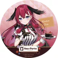 Twilight Aria original coaster "Virtual YouTuber Neo Porte ×SWEETS PARADISE 2nd edition" collaboration menu order bonus