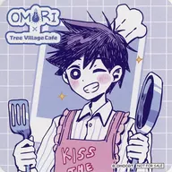 Hiro (Main Visual) original coaster "OMORI Tree Village Cafe" menu order bonus