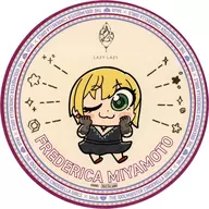 Miyamoto Frederica original coaster "THE IDOLM@STER CINDERELLA GIRLS×bkub Collaboration Cafe idol Master Cinderella Girls x Okawa Bkub" drink menu order bonus