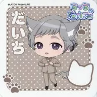 Takaiwa Daichi Original Coaster A Group "STATION IDOL LATCH! Collaboration Cafe Racchi Cat Cafe" Collaboration Menu Order Special