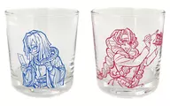 Ikuroko 芭内 & Kanro-ji Temple Mitsuuri Pair Glass "WEBSHOP KUJI Demon Slayer: Kimetsu no Yaiba Pillar Training, Chapter 6 『 Onisatsu-tai Saikyō 』 Pillar Drawing Illustration" B Prize