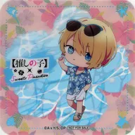 Aikyu Hoshino Akai (Aqua) Clear Coaster "[Sukenoko] ×SWEETS PARADISE 2ª Parcela" [Sukenoko] Plate Order Privilege