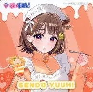 Yuhi Sento (Real Life) Coaster "Virtual YouTuber Buispo! ×GiGO Campaign ~ sweets decoration ~" Buispo Yaki and Drink Menu Order Special 3rd edition