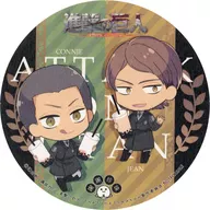 コニー・スプリンガー＆ジャン・キルシュタイン コースター 「進撃の巨人×謝謝珍珠(シェイシェイパール)」 コラボメニュー注文特典
