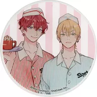 千秋&和马(cafe新插图)"早晚×emo cafe原宿Akekure DinerCafe集换式亚克力杯垫>
