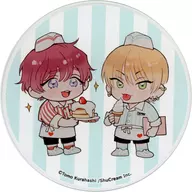 SENSHU & WASA (DEFORMED NAME) "Dawn and Dusk : ×emo Cafe Harajuku Akekure DinerCafe Trading Acrylic Coaster"
