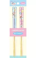 Mixed Sweet Pair Bamboo Chopsticks (18 cm) "Sanrio Character Connectors"