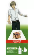 White Ishikura Nosuke Standing Coaster "Shin Tennis-no Oji-sama ×ROUND1" Collaboration Menu Order Special