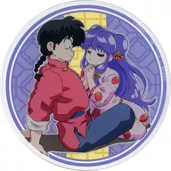 A rice-planting girl Ranma & Shampoo "Ranma 1/2 x Karaoke Manekineko Acrylic Coaster"