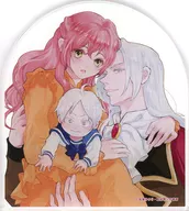 Yukari Sato Illustration Acrylic Coaster "The Comic Emperor's Scandal ☆ Baby Was Supposed to Escape, But Got Caught Sweet 1 Volume" Shosen Special Bonus