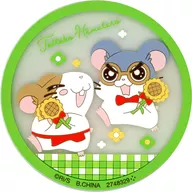 Meganene-kun & Maidokun "HAMTARO Clear Rubber Coaster"