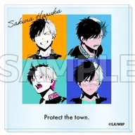 Haruka Sakura Acrylic Coaster Pop Art "WIND BREAKER"