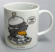ぐでたま(ハンバーガー) マグカップ 「ぐでたま コラボカフェ VILLAGE VANGUAR DINER×gudetama」 対象メニュー注文特典