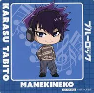 Utabibito (SD) Coaster "Blue Rock x Karaoke Manekineko" collaboration drink order bonus