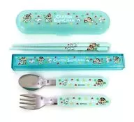 Shinnosuke Nohara & Shiro Cutlery 5-Piece Set Green "CRAYON Shinchan"