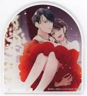 Shirizaki Illustration Acrylic Coaster "Although it is supposed to be a comic political marriage, a doting husband is too devoted and will not allow a divorce" Volume 4 "Shosen Premium Bonus