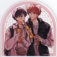 A. Odashima En & Hisaya Yano Acrylic Coaster "Mikami Shino sensei #2 persons of ピットスポルム request campaign"