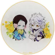 Hakuei & Asanagi (Mini Character / Sentado) Trading Acrílico Coaster [Gratte animatecafe para conmemorar el lanzamiento de un nuevo libro] Menú especial oneroso
