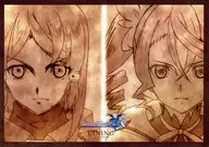 "TALES OF SYMPHONIA ufotable Dining" Paper Luncheon Mat with rose & Alisha Difuda (2 Pieces) Special gift for visiting the store