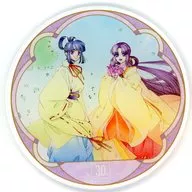 藤原紫＆藤原深苑 トレーディングアクリルコースター 「ネオロマンス30周年記念 ネオロマンス Gratte animatecafe 第1弾 遙かなる時空の中で2」 ドリンクメニュー有償特典