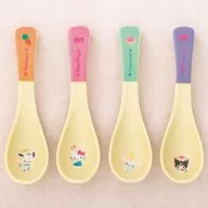 Gathered Spoon Spoon Set (4 Types) "Sanrio Character Connectors" Sanrio Character Connectors Slim and Cute! Renge Spoon Set BOOK Appendix