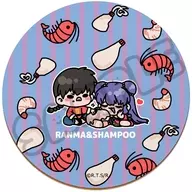 MH. Ranma & Shampoo 2nd Leather Coaster "Ranma 1/2"