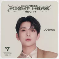 Joshua Original Coaster "SEVENTEEN [RIGHT HERE] The CITY× Chokizoku" Store visits and food and drink privileges