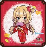 Akai wa Ato (Mini Character ver.) Original coaster "Virtual YouTuber Hololive × gokurakuyu ・ RAKU SPA Collaboration 6th flora ELF" collaboration menu order bonus