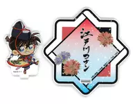 Edogawa Conan Acrylic Stand Coaster - Sengoku Pattern - "CASE CLOSED Osaka Castle Honjin SPECIAL SHOP 2025" food court limited souvenir goods