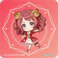 花海咲季(ミニキャラ) ランダムコースター 「学園アイドルマスター collaboration Cafe in SMILE BASE CAFE」 コラボメニュー注文特典