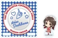 09. Tachibana Alice Crep-ya ver. (Mini Character Illustration) Acrílico posavasos stand "Idol japonés Master Cenicienta Girls"